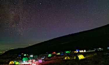 tents on hill