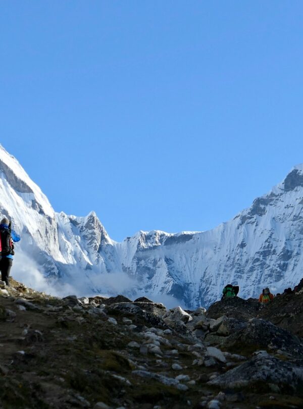 two person on mountain