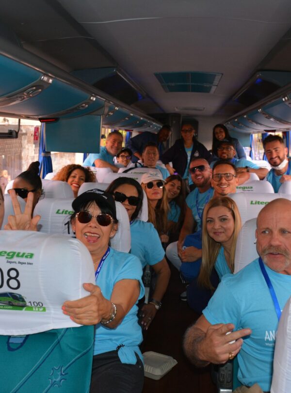 a group of people sitting in a plane